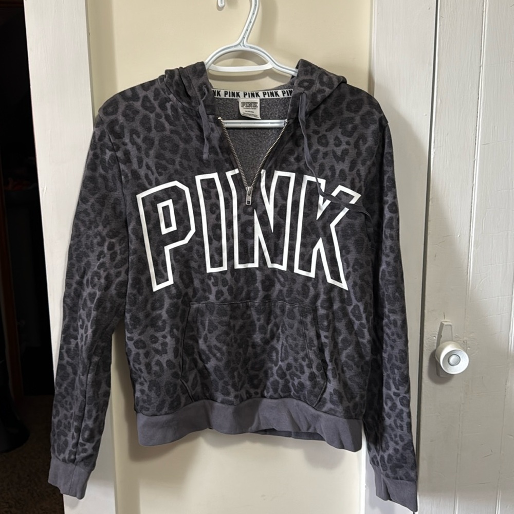 PINK QUARTER ZIP JACKET